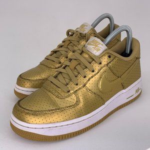 Nike Women’s Air Force 1 Gold/White Size 6.5